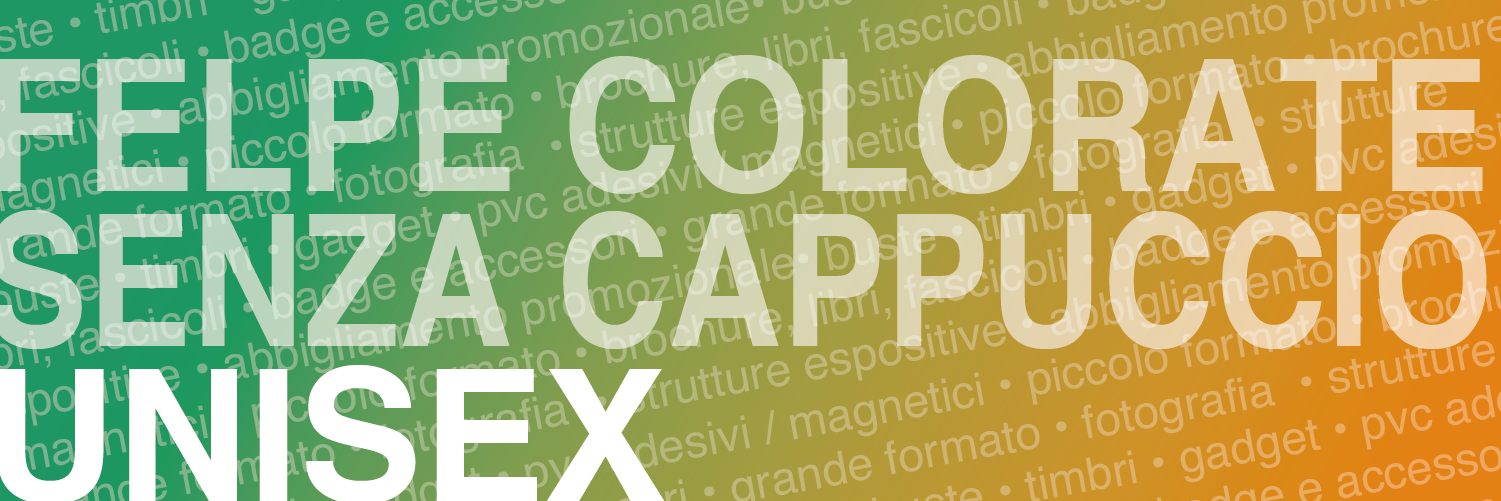 Felpa Unisex Colorata Loretoprint